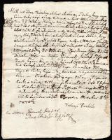 cca 1750-1850 Régi szerződések, okmányok, levelek viaszpecséttel 6 db