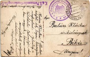 1917 Hradec Králové, Königgrätz; Delostrelecké kasárny / Artillerie Kaserne / military barracks + &q...