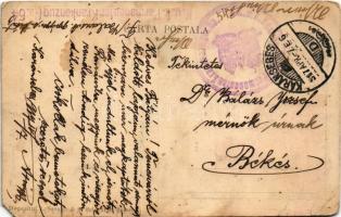 1917 Ploiesti, Ploesti, Ploesci; Strada Lipscani, Coroana Manufactura Panzarie La Lira, Banca Centra...