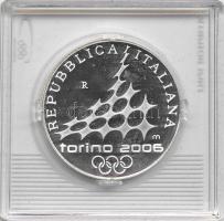 Olaszország 2005. 5E Ag "Téli Olimpia 2006 - Gyorskorcsolya" kapszulában T:1 (PP) patina
...