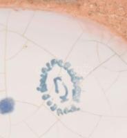 Kerámia Iparművész KSz. retró halas váza, jelzett, kopásokkal, m: 19 cm