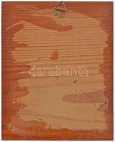 Tóta Gyula (1912-1989) DN "Jelky András - Bajai Emlék" öntött sárgaréz plakett (91x126mm) ...