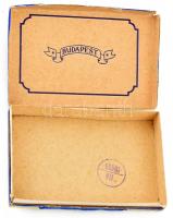 Budapest papír cigarettás doboz, 11×7,5×2 cm