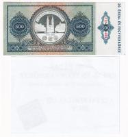 Pápa 2020. augusztus 16. 500Ft "MÉE 20. Érem- és Fegyverbörze" alkalmi pénz + asztalfoglal...