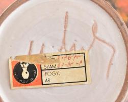 Mihály Béla: Ikebana. Jelzett, hibátlan, d: 17 cm