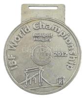 2012. "IBF Világbajnokság 2012 / Bujutsu-kai Kenshin-ryu" kétoldalas ezüstözött bronz díjé...