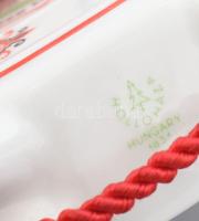 3 db Hollóházi butykos, jelzett, kopott, m: 15,5cm