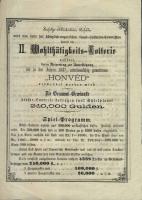 1871 "Honvéd" sorsjáték hirdetménye / Lottery advertising 4 p.