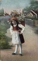 Girl selling flowers (Eb)