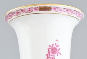 Herendi Apponyi mintás váza. Kézzel festett, jelzett, hibátlan 34 cm