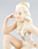 Schaubachkunst táncos díva. Kézzel festett, jelzett, hibátlan 20 cm