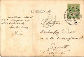 1907 Dióspuszta, Diós puszta (Tata); Így mulat a magyar csikós a kúria udvarán. photo (fl)