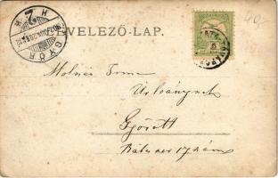 1902 Diósvölgy (Tata); kastély kert, szökőkút. photo (EK)