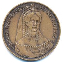 Kelemen Kristóf (1922-2001) 1987. MÉE / Erzsébet királyné születésének emlékére bronz emlékérem (42,5mm) T:1- Adamo BP22