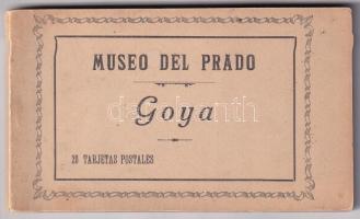 Museo del Prado: Goya - képeslapfüzet 20 képeslappal / pre-1945 postcard booklet with 20 postcards