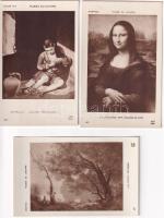 Musées Nationaux - 25 db régi múzeumi képeslap tokban / 25 pre-1945 museum postcards in case