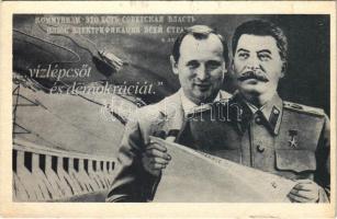 Vízlépcsőt és demokráciát! Maróthy László miniszter és Sztálin / Stalin, Gabcíkovo Dam propaganda (EK)