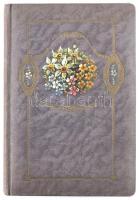 1929 "Bözsikének", régi emlékkönyv bejegyzésekkel, díszes egészvászon-kötésben, egy kijáró...