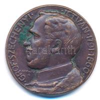 Szántó Gergely (1886-1962) DN Gróf Széchenyi István 1791-1860 bronz emlékérem (26mm) T:2 patina, ph.