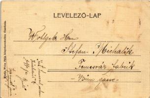 1911 Oravicabánya, Oravica, Oravicza, Oravita; Bányavölgy a nagytóról nézve. Weisz Félix kiadása / m...