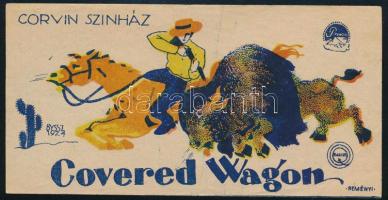 1924 Covered Wagon amerikai western film - Corvin Színház számolócédula