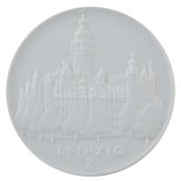 Németország DN Leipzig Meissen kétoldalas porcelán emlékérem tokjában (65mm) T:1- Germany ND Leipzig Meissen two-sided porcelain commemorative medallion in case (65mm) C:AU