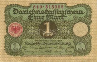 Német Birodalom / Weimari Köztársaság 1920. 1M (5x) T:I,I-