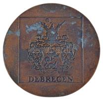 Péter Ágnes (1949-)? 1999. "30. Virágkarnevál" bronz emlékérem (94mm) T:1-