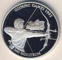 Bhután 1992. 300N Ag "Olimpia-íjászat" T:PP Csak 20.000db!
