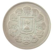 Izrael DN "Kelj fel, ragyogj, mert eljött világosságod" Ag kétoldalas emlékérem fa tokjába...