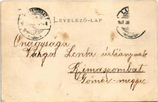 1907 Lugos, Lugoj; Széchenyi utca, Lugosi Népbank, Dillinger F. üzlete. Koloman Nemes kiadása / stre...