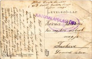 1916 Besztercebánya, Banská Bystrica; Stadler tóforpark. Havelka József 12. 1916. + "KATONAI ÁP...