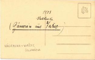 Vázsec, Vágfalva, Vázec; parasztasszony / folklore. photo