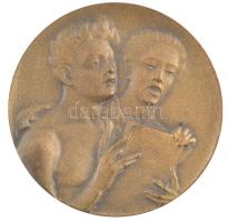 1927. "Énekkar - A munka elismeréséül 1927. VIII. 15 EMTE" kétoldalas bronz emlékérem (50mm) T:1-