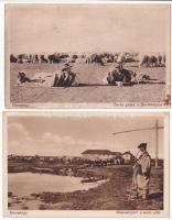 Hortobágy - 8 db régi képeslap