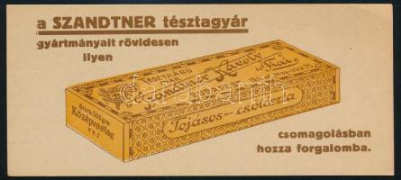 Szandtner tésztagyár számolócédula