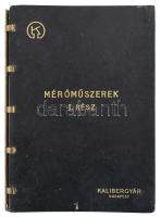 cca 1960 Mérőműszerek I. rész, Kalibergyár Budapest, illusztrált katalógus, az első lap sérült, ragasztott