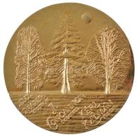 1991. 1991. június 19. - Sitke 1991. július 7. aranyozott bronz emlékérem 80 sorszámmal (121mm) T:2