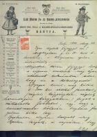 1901 Játékgyár fejléces számla / Toy-factory invoice