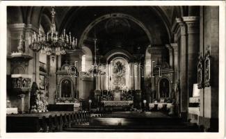 Óbecse, Stari Becej; Római katolikus templom, belső. Radoszávlyevits kiadása / Catholic church, interior (EK)