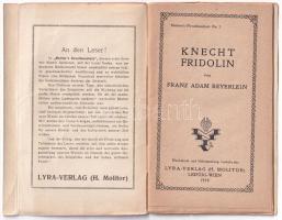 Knecht Fridolin von Franz Adam Beyerlein. Molitor's Novellenschatz No. 2. / Német nyelvű erotik...