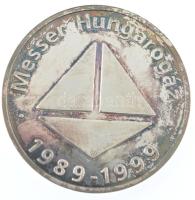 1999. "Messer Hungarogáz 10 éves" ezüstözött fém emlékérem eredeti dísztokban (50mm) T:1- ...