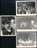 cca 1960-1970 Ünneplő gyerekek, 10 db fotó, 12×9 cm