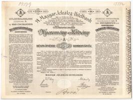 Budapest 1906. "A Magyar Jelzálog-Hitelbank Nyeremény-Kötvénye" "A" részkötvény ...