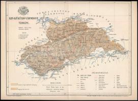 1894 Kis-Küküllő vármegye térképe, 1:358 000, kiadja: Posner, 24×30 cm