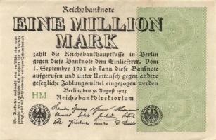 Német Birodalom / Weimari Köztársaság 1923. 1.000.000M (8x) T:I,I-