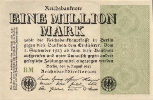 Német Birodalom / Weimari Köztársaság 1923. 1.000.000M (8x) T:I,I-