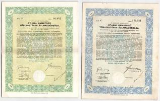 Budapest 1942. "A Magyar Királyság 3%-kal kamatozó törlesztéses államadóssága" államadóssá...