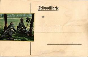 Helft uns siegen! Zeichnet Kriegsanleihe / WWI German military loan propaganda art postcard s: Fritz...
