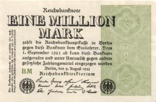 Német Birodalom / Weimari Köztársaság 1923. 1.000.000M (4x) azonos cégjelzéssel T:I